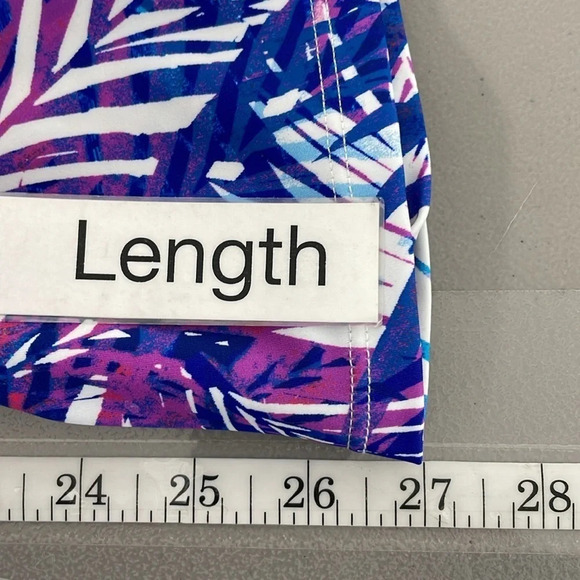 Swimsuits For All Tankini Top Womens 24 Purple Blue Floral Sweetheart Underwire - Picture 16 of 17